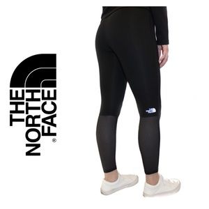 NWT The North Face Ankle Black Mesh Tights XS